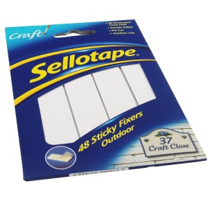 Sellotape Sticky Fixer Outdoor 20mm x 20mm