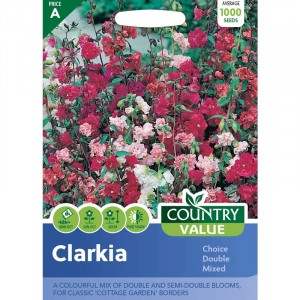 Mr.Fothergill's Country Value Clarkia Double Mix