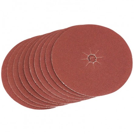 Aluminium Oxide Sanding Disc 125mm Medium 80 Grit Pack 10