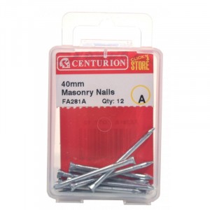 Centurion Masonry Nails 40mm Pack of 12