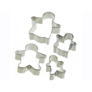 KitchenCraft Gingerbread Family Cutters Set 4
