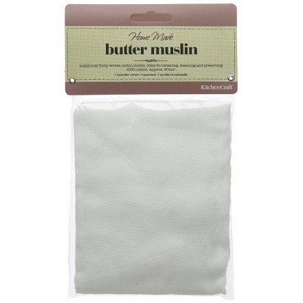 KitchenCraft Home Made Butter Muslin - White
