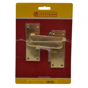 Centurion Victorian Lever Latch Handle Polished Brass 100mm