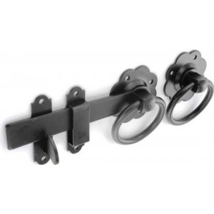 Securit Ring Gate Latch Black