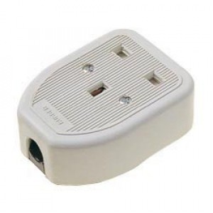 Status 13A, Rubber Trailing Socket White to BS1363/A