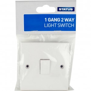 Status 10A, 1 Gang 2 Way Switch to BS3676