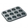 KitchenCraft MasterClass 12-Hole Non-Stick Mini Cupcake Tin 10" x 8"