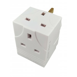 Status 13A, 3 Way Multiplug Fused 13A to BS1363/3