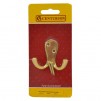 Centurion Wardrobe Hook Solid Brass EB Double 56mm