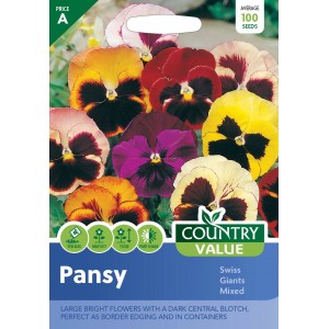 Mr.Fothergill's Country Value Pansy Swiss Giant Mixed
