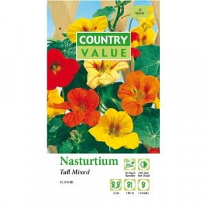 Mr.Fothergill's Country Value Nasturtium Tall Mixed