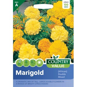 Mr.Fothergill's Country Value Marigold (African) Double Mixed