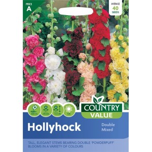 Mr.Fothergill's Country Value Hollyhock Double Mixed