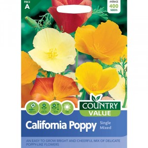 Mr.Fothergill's Country Value Californian Poppy Single Mixed