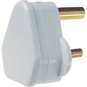 Dencon 5A, 3 Pin Plug to BS546, White