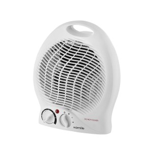 Upright Fan Heater - Adjustable Thermostat 2kW White