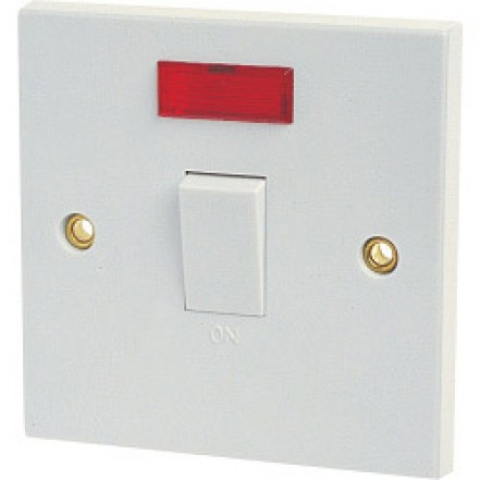 Status 20A Double Pole Flush Switch with Pilot Lamp