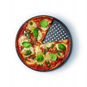 KitchenCraft MasterClass Non Stick Pizza Crisper Tray for Oven 32cm
