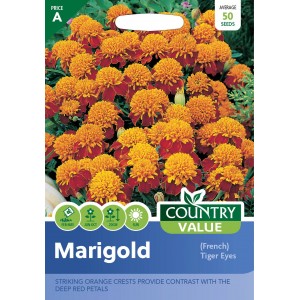 Mr.Fothergill's Country Value Marigold (French) Tiger Eyes