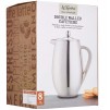 KitchenCraft Le'Xpress Cafetiere for 8 Cups Stainless Steel 1 Litre