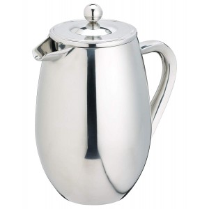 KitchenCraft Le'Xpress Cafetiere for 8 Cups Stainless Steel 1 Litre
