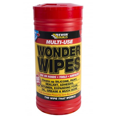 Everbuild Wonder Wipes Cleaning Wipes Pack 100