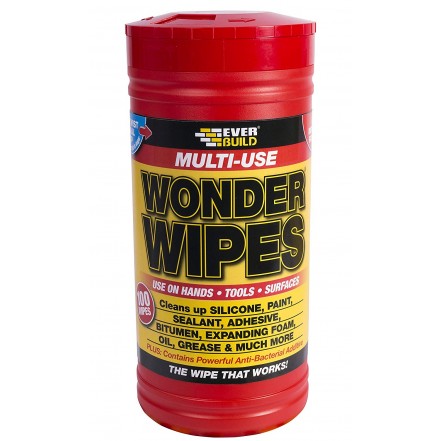 Everbuild Wonder Wipes Cleaning Wipes Pack 100