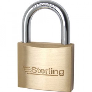 Sterling Mid Security Brass Padlock