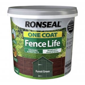 Ronseal One Coat Fence Life 5 Litre Forest Green