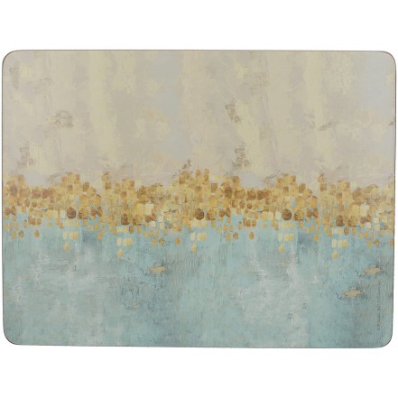 Creative Tops Cork Backed Placemats 30 x 22.75cm - Golden Reflections