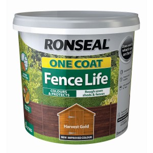 Ronseal One Coat Fence Life 5 Litre Harvest Gold