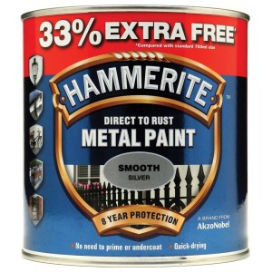 Hammerite Metal Paint Smooth 750ml + 33% Free