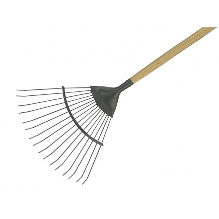 Kent & Stowe Long Handled Leaf Rake Carbon Steel