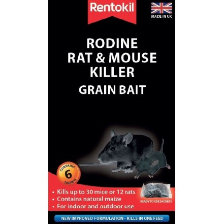 Rentokil Rodine Rat & Mouse Killer Grain Bait