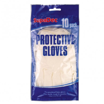 SupaDec Latex Disposable Gloves