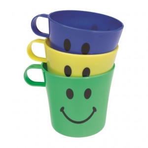 Chef Aid Plastic Cups Set of 3 Smiley