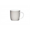 KitchenCraft Barrel Mug 425ml Grey Polka