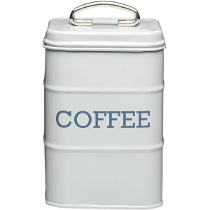 KitchenCraft Living Nostalgia Coffee Cannister 11 x 17cm French Grey