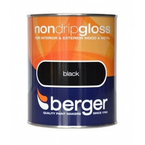 Berger Non Drip Gloss - Black