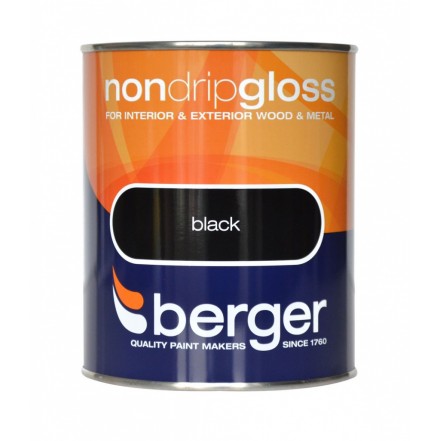 Berger Non Drip Gloss - Black