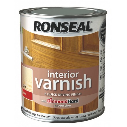 Ronseal Interior Varnish Quick Dry Gloss Clear 250ml
