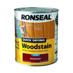 Ronseal Quick Drying Woodstain Satin Mahogany