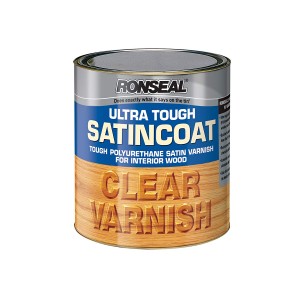 Ronseal Ultra Tough Satincoat Clear Satin Varnish 250ml