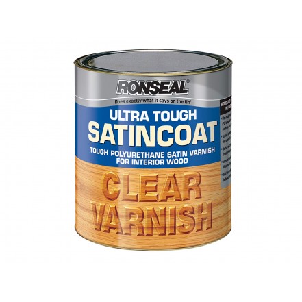 Ronseal Ultra Tough Satincoat Clear Satin Varnish 250ml
