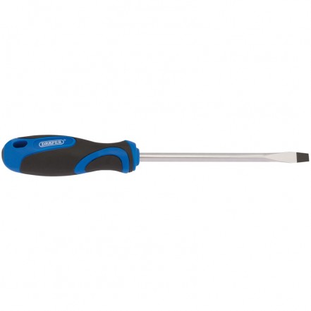 Faithfull Plain Slot Screwdriver with Soft Grip Handles