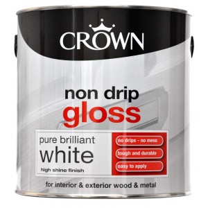 Crown Non Drip Gloss Pure Brilliant White