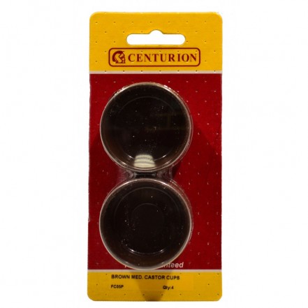 Centurion Castor Cups Brown Pack of 4