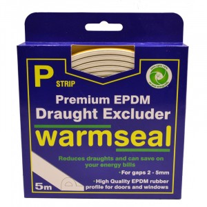 Warmseal 'P' Profile Longlife Foam Draught Excluder 5 Metre